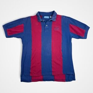 Vintage Pine Island Genuine Chevrolet Polo Shirt Mens Large Blue Red Striped L